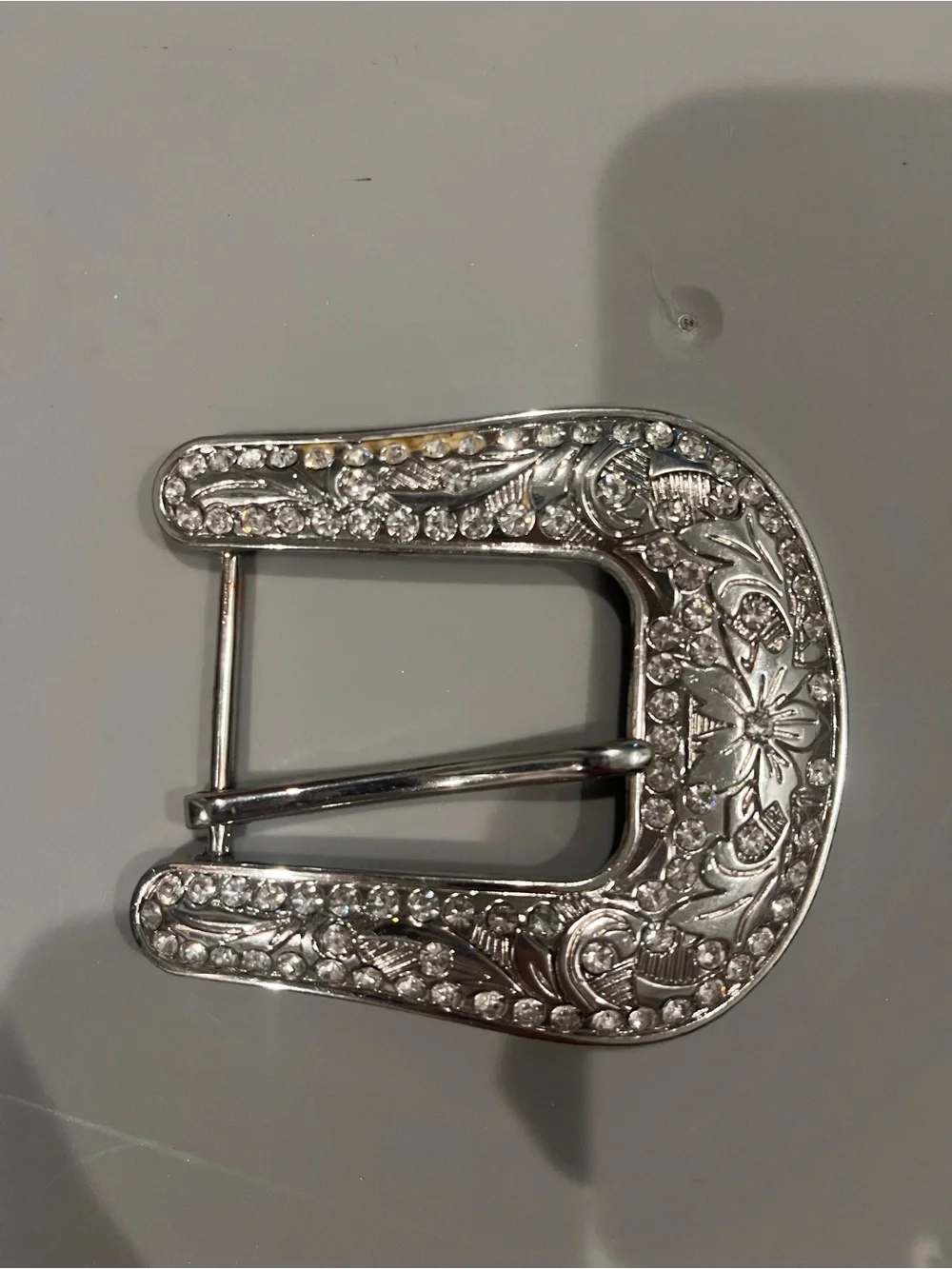 Rhinestone Western Belt Buckle